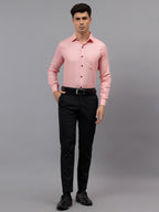Men's Full Sleeve Spread Collar Premium Casual Shirt for Men in Black by BLUE ROBED, fabric detail