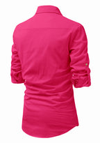 BLUE ROBED men's Full Sleeve Casual Cotton Kurta in Pink view 66