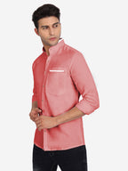 Men's Casual Shirt Full Sleeve Oxford Design Shirt in Black by BLUE ROBED, style view