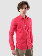 Men's Formal Full Sleeve Plain Shirt in White by BLUE ROBED, side view