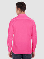 BLUE ROBED men's Casual ZIP Style Full Sleeve Cotton Kurta in Pink view 43