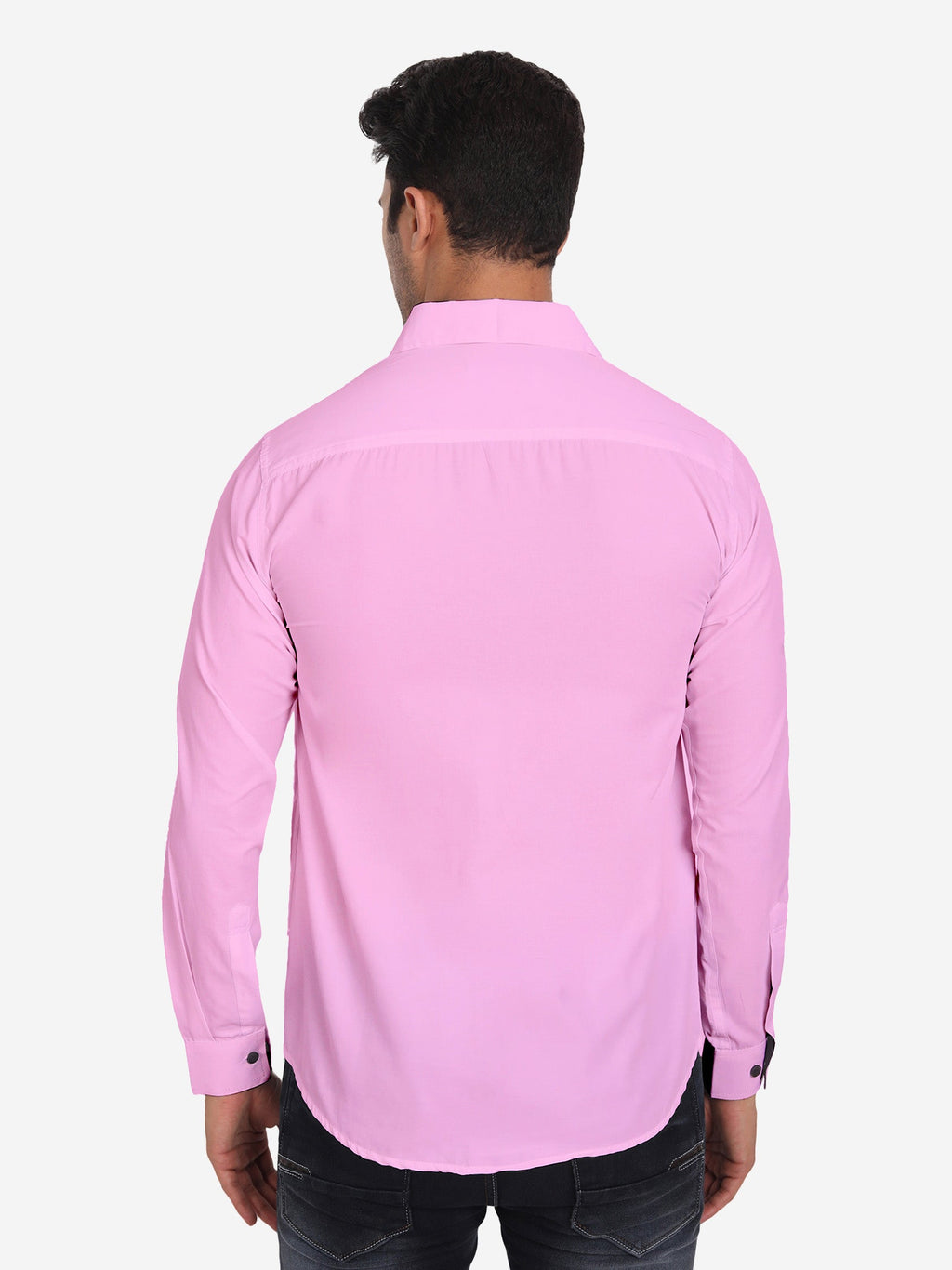 Men's Casual Full Sleeve XMan Shirt in White by BLUE ROBED, side view
