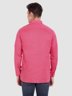 BLUE ROBED men's Casual Slim Fit Full Sleeve Cotton Kurta in Pink view 60