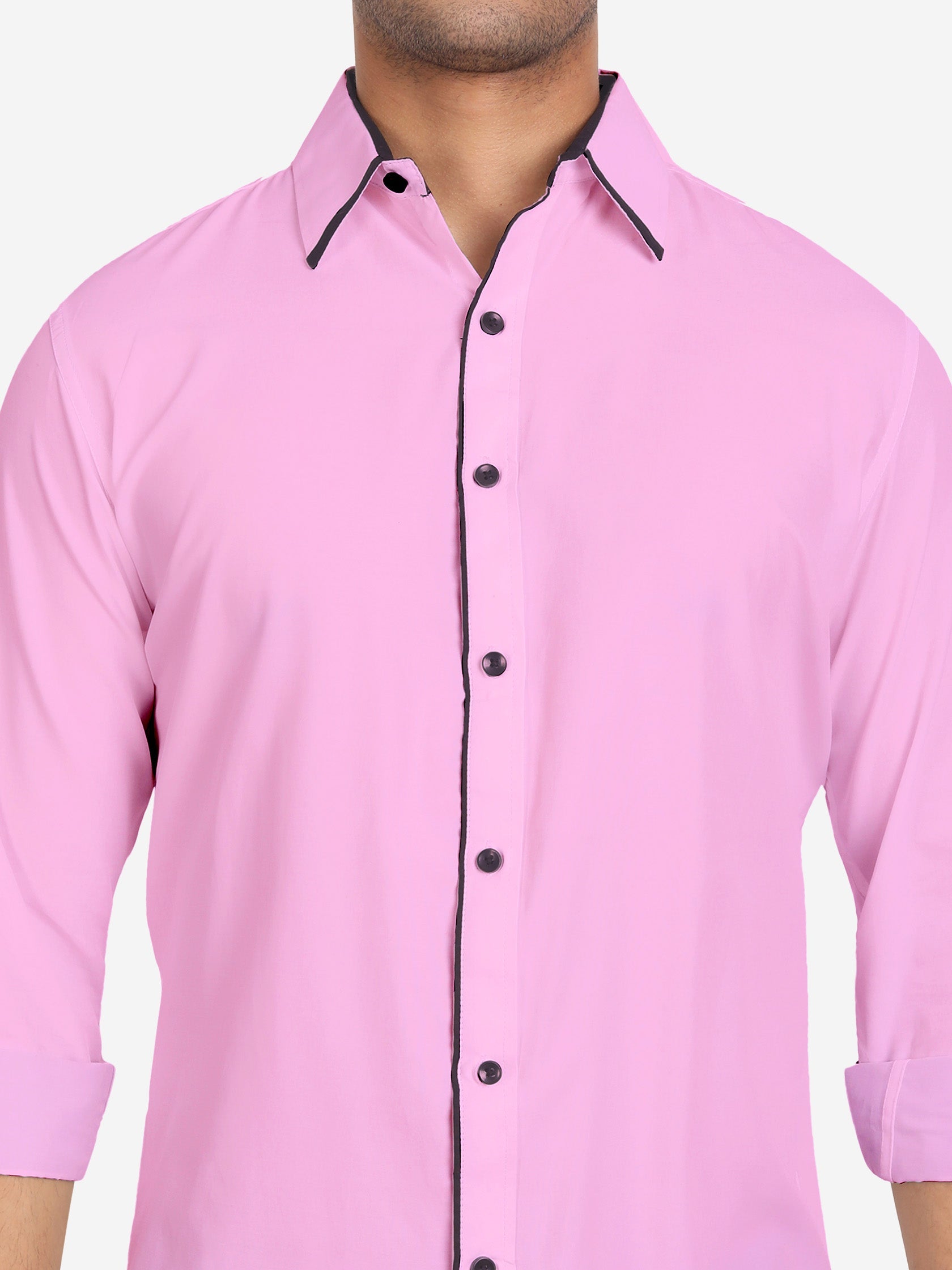 Men's Casual Full Sleeve XMan Shirt in White by BLUE ROBED, back view