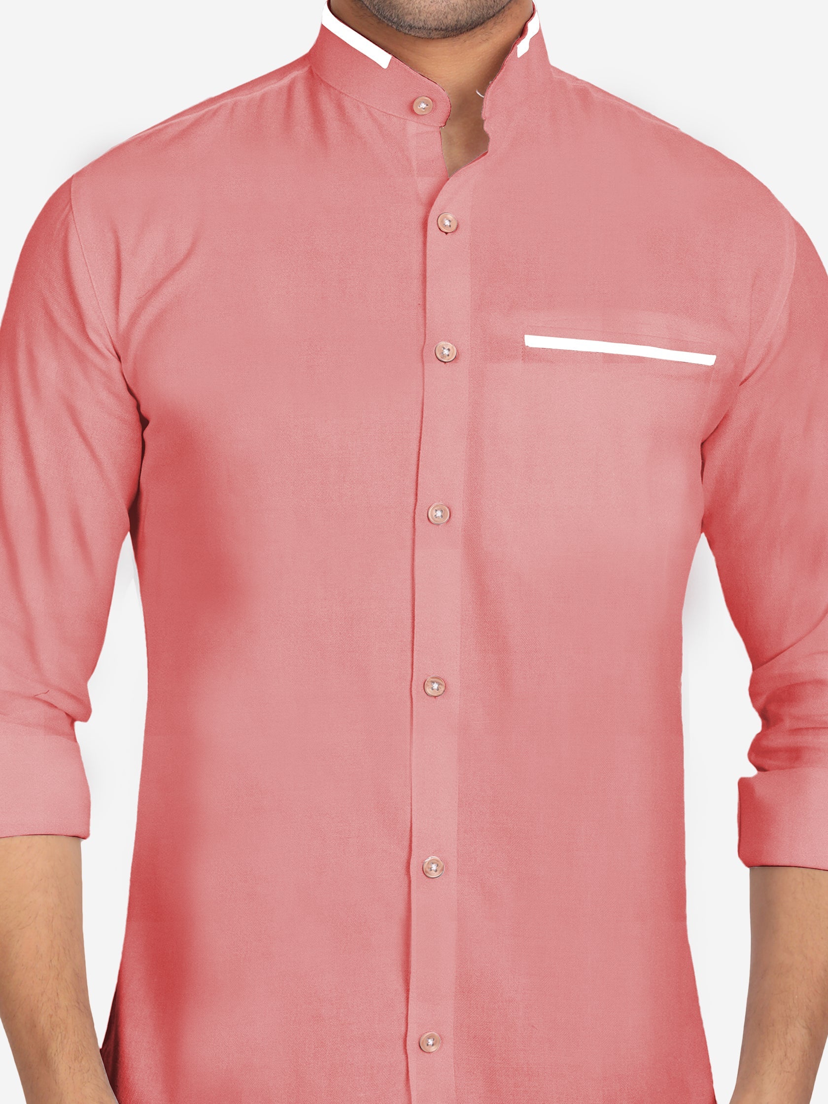 Men's Casual Shirt Full Sleeve Oxford Design Shirt in Black by BLUE ROBED, fabric detail
