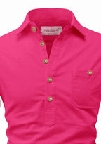 BLUE ROBED men's Full Sleeve Casual Cotton Kurta in Pink view 70