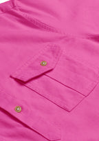 BLUE ROBED men's Casual Slim Fit Full Sleeve Double Pocket Cotton Kurta in Pink view 98