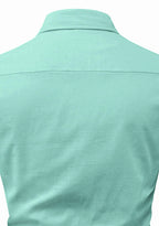 BLUE ROBED men's Full Sleeve Casual Cotton Kurta in Pista view 111