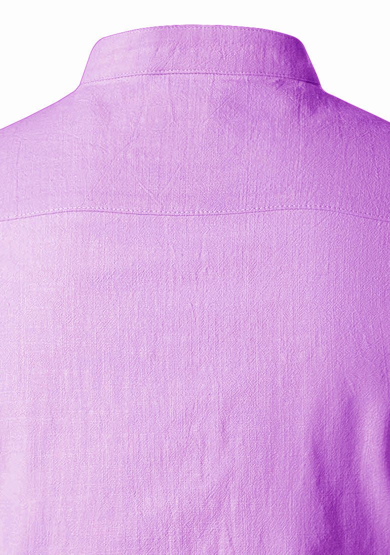 BLUE ROBED men's Casual ZIP Style Full Sleeve Kurta in Purple view 59