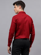 Men's Full Sleeve Spread Collar Premium Casual Shirt for Men in Black by BLUE ROBED, style view