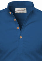 BLUE ROBED men's Casual Slim Fit Full Sleeve Kurta in Royal view 83