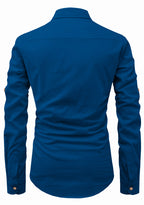 BLUE ROBED men's Full Sleeve Casual Cotton Kurta in Royal view 77