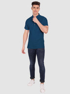 BLUE ROBED men's Half Sleeve Casual Cotton Kurta Daily Wear in Royal Blue view 76