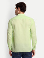 BLUE ROBED men's Casual Slim Fit Full Sleeve Double Pocket Cotton Trendy Kurta in Sea view 103