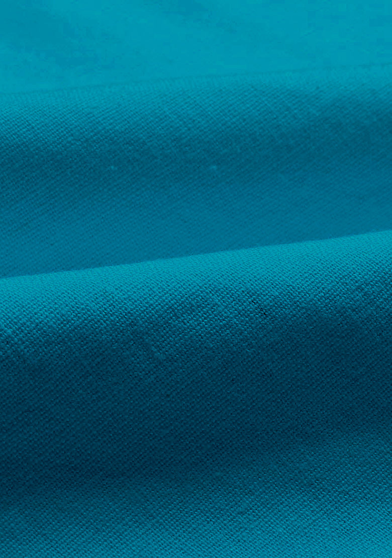 BLUE ROBED men's Casual Slim Fit Full Sleeve Double Pocket Cotton Kurta in Teal view 102