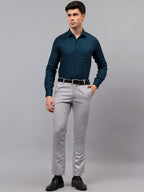 Men's Full Sleeve Spread Collar Premium Casual Shirt for Men in Black by BLUE ROBED, back view