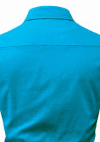 BLUE ROBED men's Full Sleeve Casual Cotton Kurta in Turquoise view 119