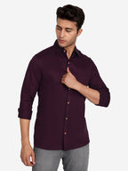 Men's Casual Full Sleeve XMan Shirt in White by BLUE ROBED, fabric detail