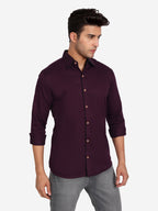 Men's Casual Full Sleeve XMan Shirt in White by BLUE ROBED, front view