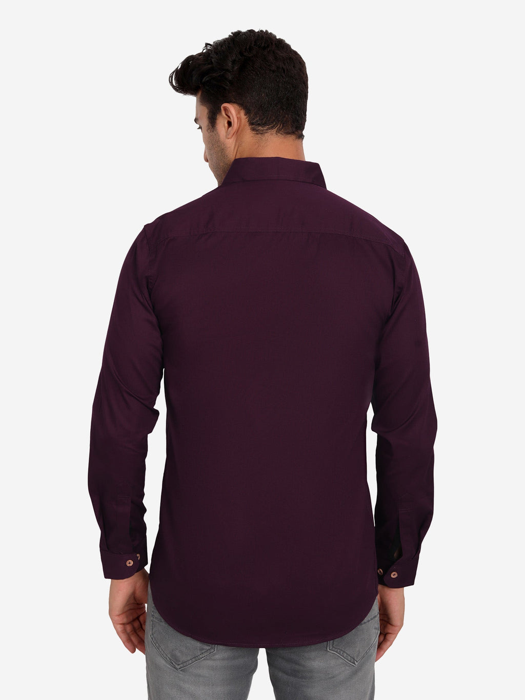 Men's Casual Full Sleeve XMan Shirt in White by BLUE ROBED, side view