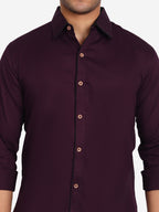 Men's Casual Full Sleeve XMan Shirt in White by BLUE ROBED, back view