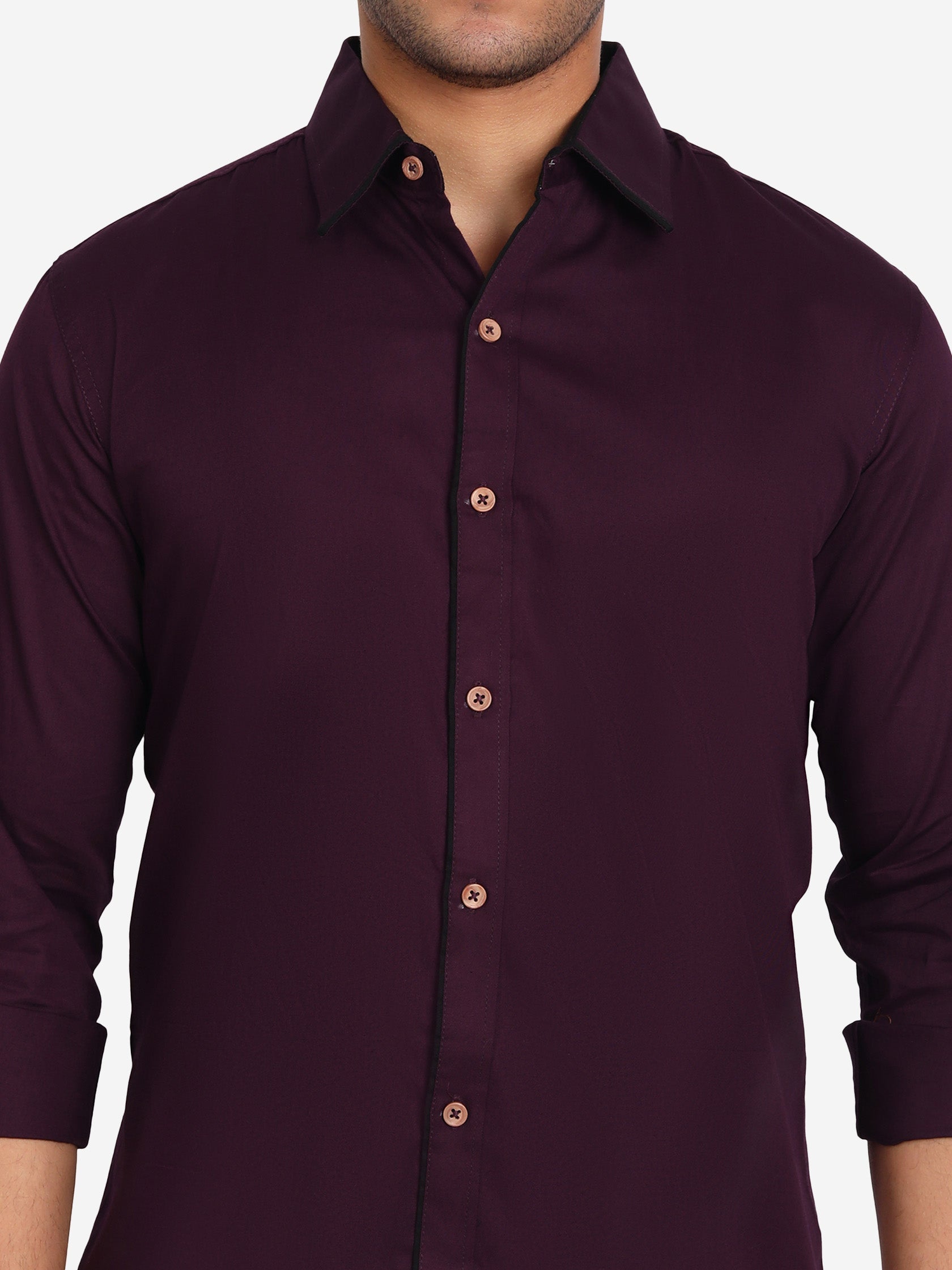 Men's Casual Full Sleeve XMan Shirt in White by BLUE ROBED, back view