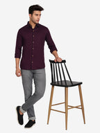 Men's Casual Full Sleeve XMan Shirt in White by BLUE ROBED, style view