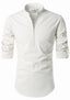 BLUE ROBED men's Casual ZIP Style Full Sleeve Kurta in White