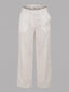 BLUE ROBED Cream Color Trousers For Women And Girls