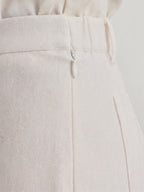 BLUE ROBED Cream Color Trousers For Women And Girls
