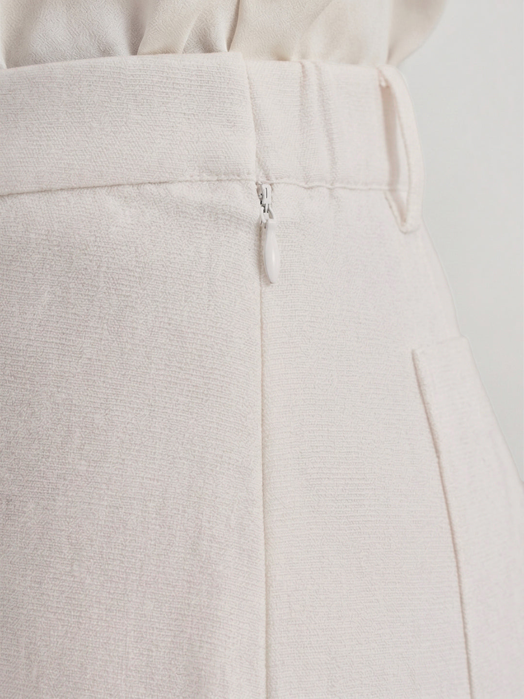 BLUE ROBED Cream Color Trousers For Women And Girls