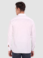 BLUE ROBED men's Casual Slim Fit Full Sleeve Cotton Kurta in White view 29
