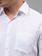 Men's Full Sleeve Spread Collar Premium Casual Shirt for Men in Black by BLUE ROBED, back view