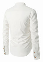 BLUE ROBED men's Casual ZIP Style Full Sleeve Kurta in White view 4