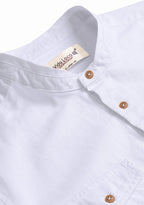 BLUE ROBED men's Casual Slim Fit Full Sleeve Double Pocket Cotton Kurta in White view 6