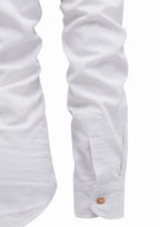 BLUE ROBED men's Full Sleeve Casual Cotton Kurta in White view 96