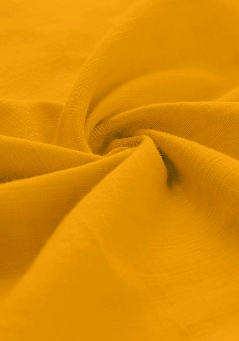 BLUE ROBED men's Full Sleeve Casual Cotton Kurta in Yellow view 4